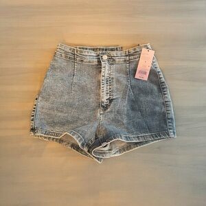 Target high rise denim shorts